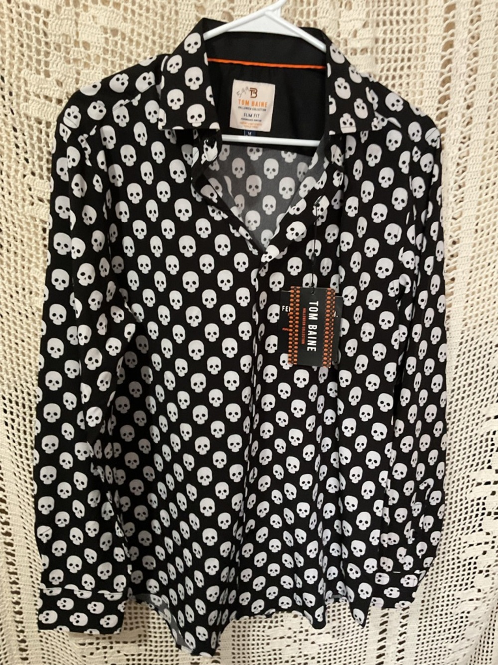 NWT Tom Baine Halloween Collection Slim Fit Performance shirt Medium